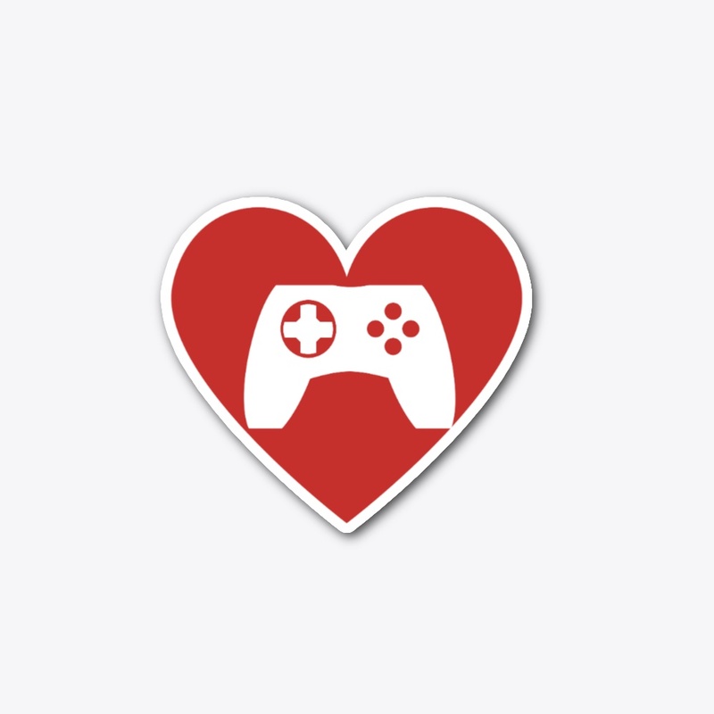 red heart love video games ,T-shirt.
