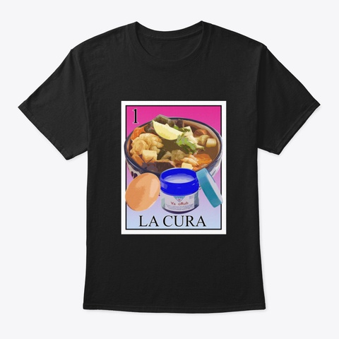 La Cura Black T-Shirt Front