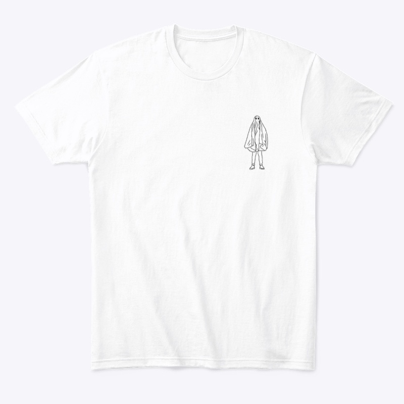 Small Icon Ghostie Black on White