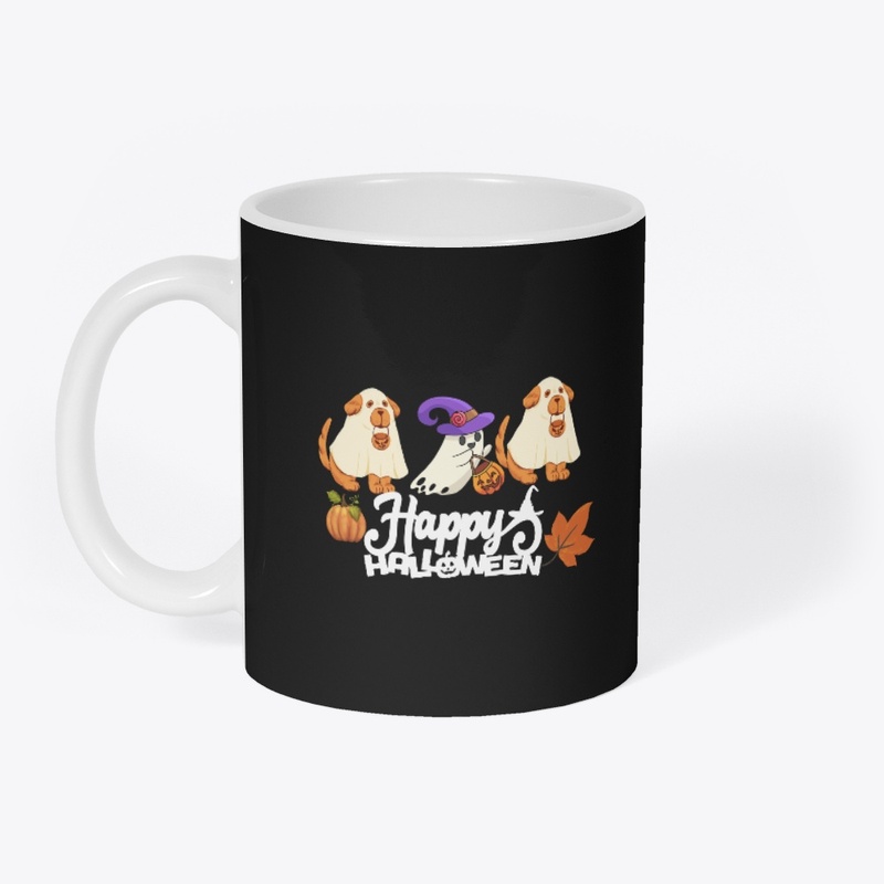 Halloween Ghost Dog T shirt 