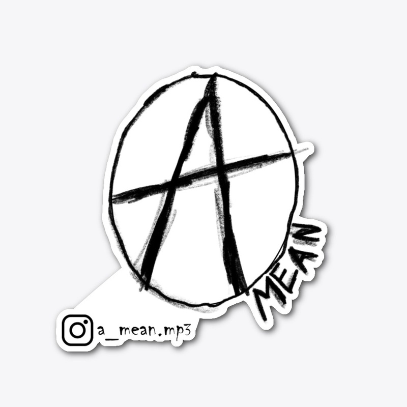 A Mean Cut Sticker