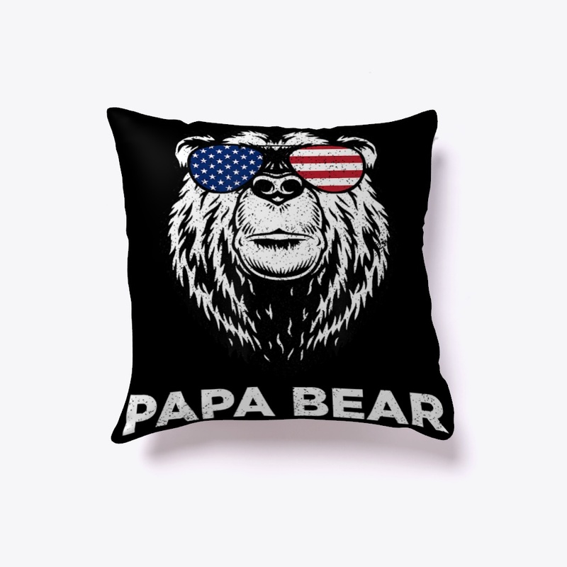 4th of July Papa Bear American Flag