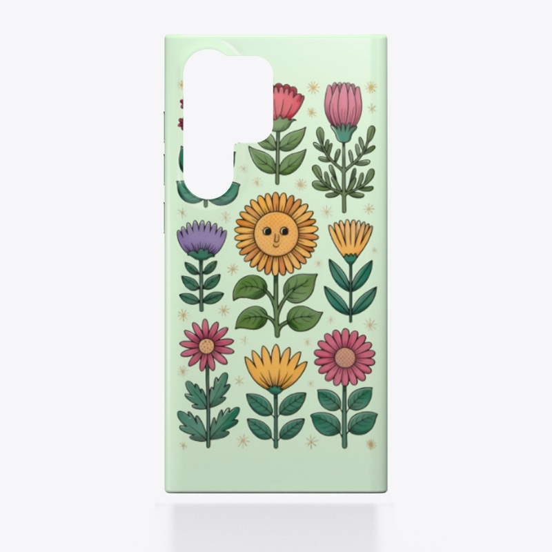Cute Floral Cartoon Phone Case
