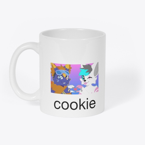 Cookie (Star) And Biscuit (Cozzys) Mug White T-Shirt Front