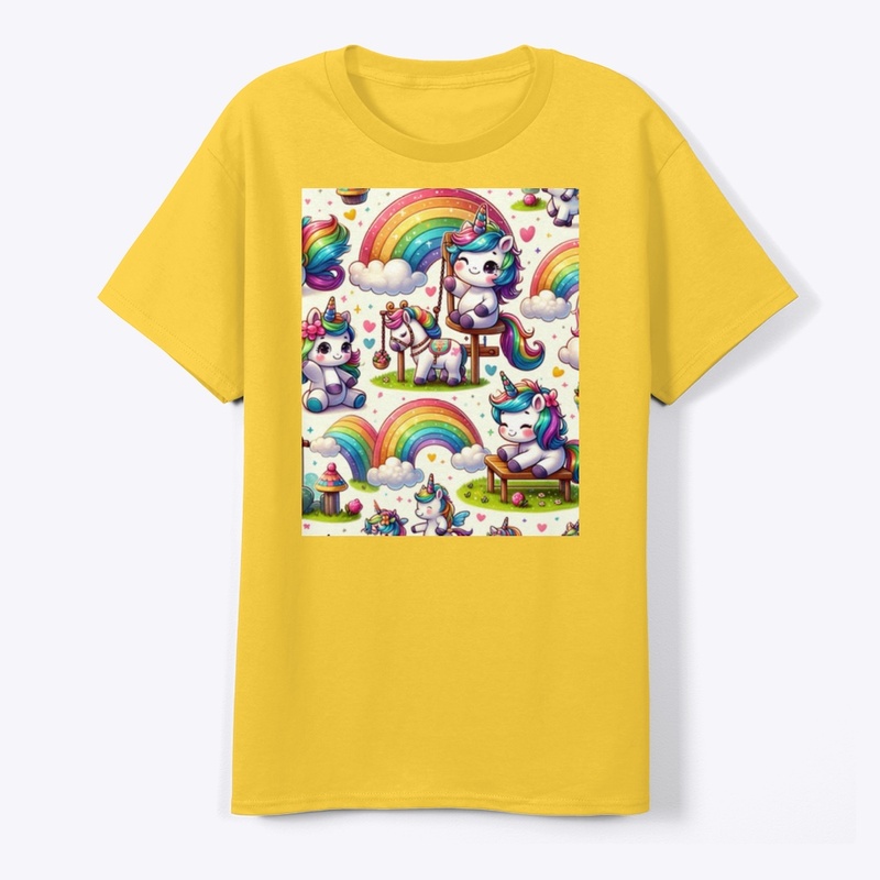 Unicorns Playing Outside