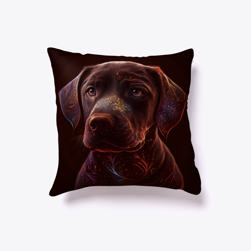 Brown Labrador Pillow