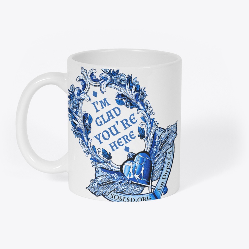 Esoterica Glad Overstamp mug (blue)