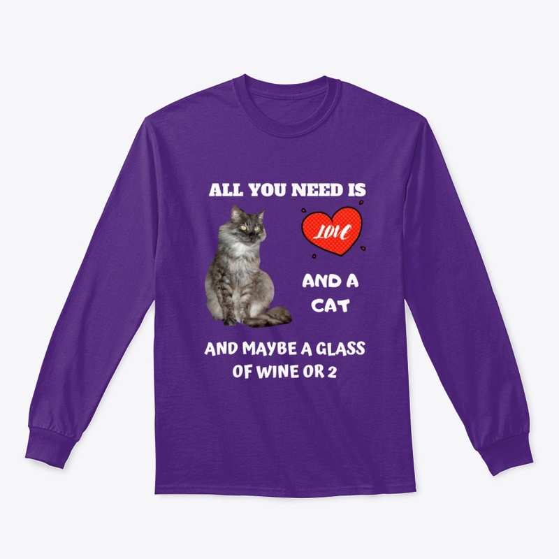 All you need is a cat and wine