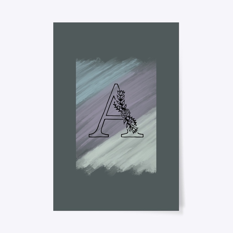 Alphabet A t-shirt design