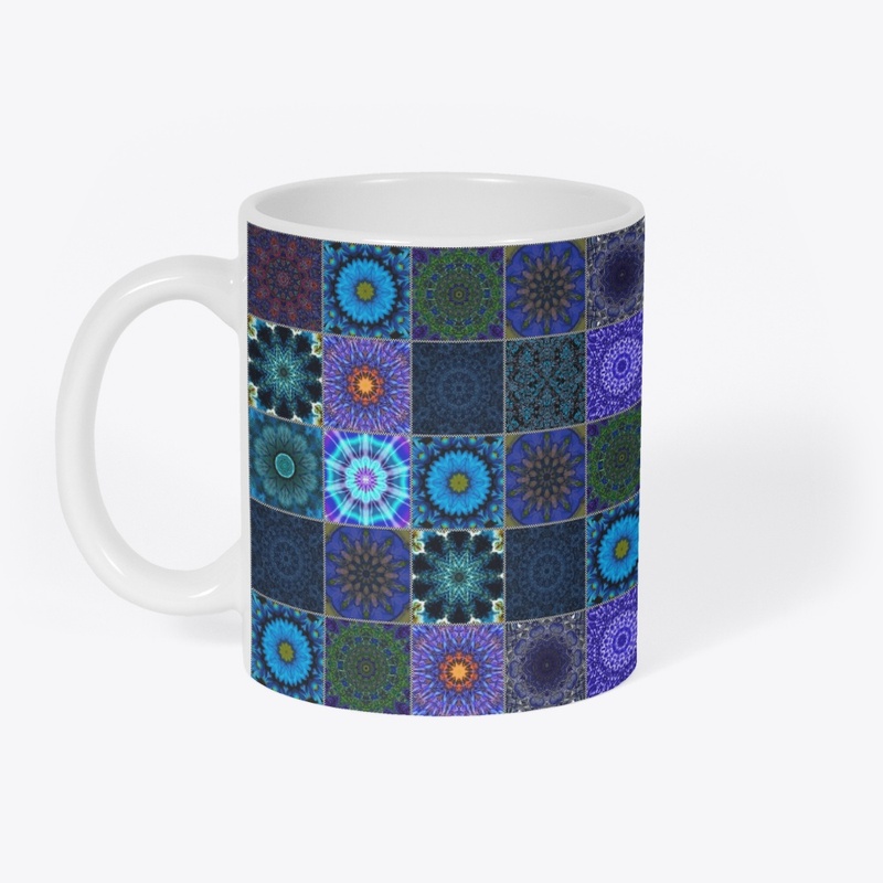 Blue Crazy Quilt Pattern