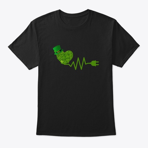 Love My Electrician Cszzs Black T-Shirt Front
