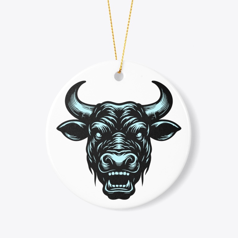 Wild Angry Cow Graphic