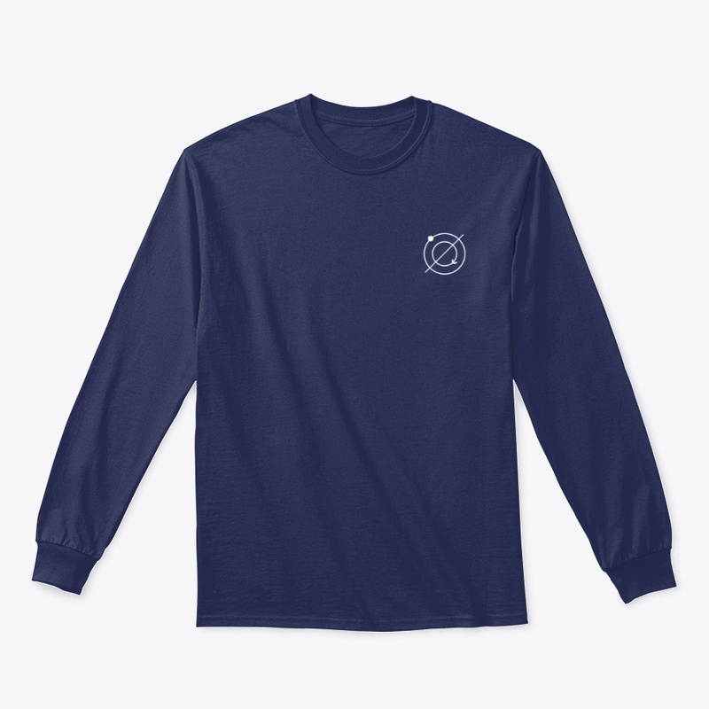 Eclipse Orbit Long Sleeve Tee Navy Blue