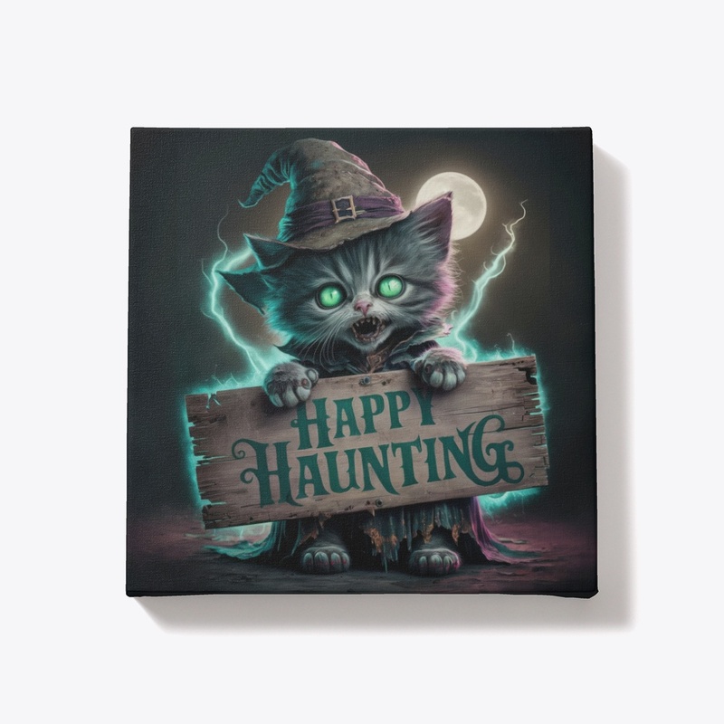 Glowing Witch Cat Halloween Gift