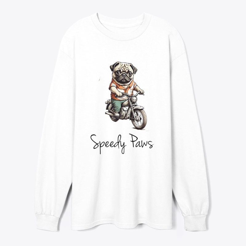 Paws on Wheels: Doggy Bullet Bike Tee