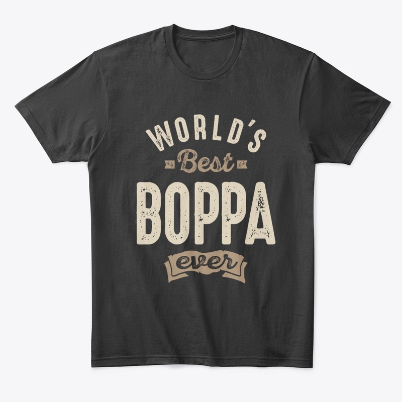 Mens Best Boppa Ever Father Grandpa Gift