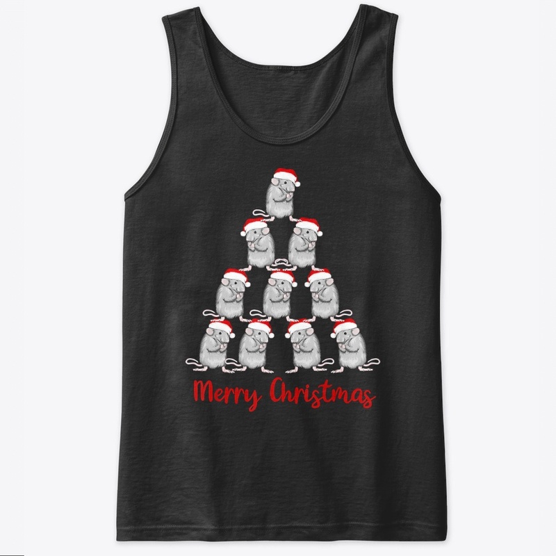 Rat Santa Christ Tree Xmas New Year 2020