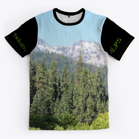 Trinity Alps Black T-Shirt Front