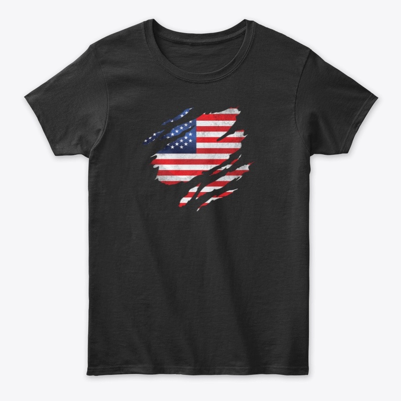 America Ripped flag