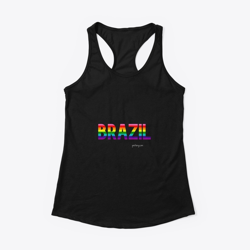 Brazil Pride Rainbow Flag Apparel