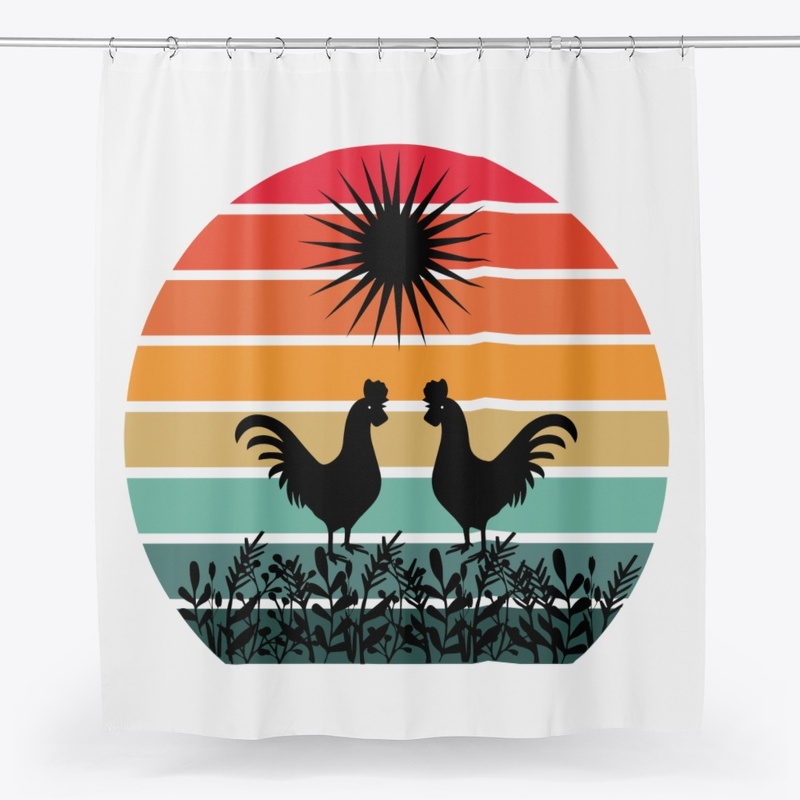 Retro vintage sunset design