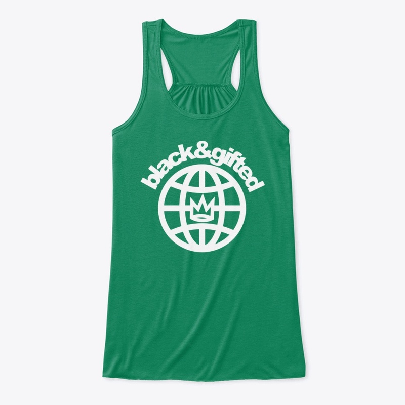 Black&Gifted Primary Logo White