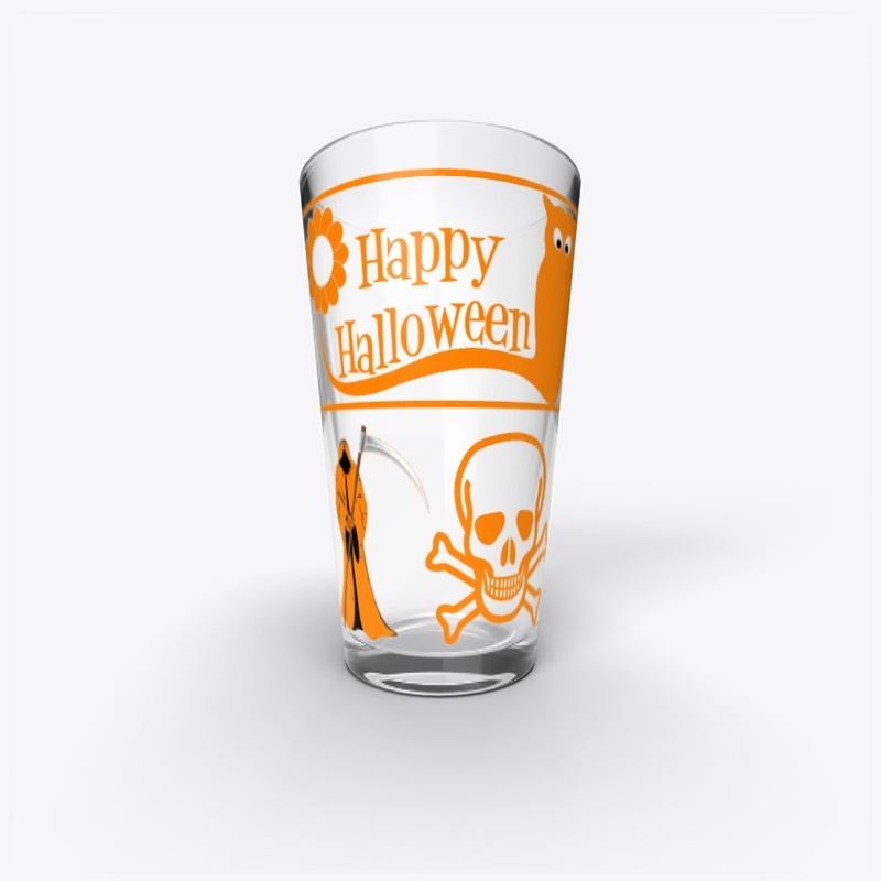 Happy Halloween - diable et crâne