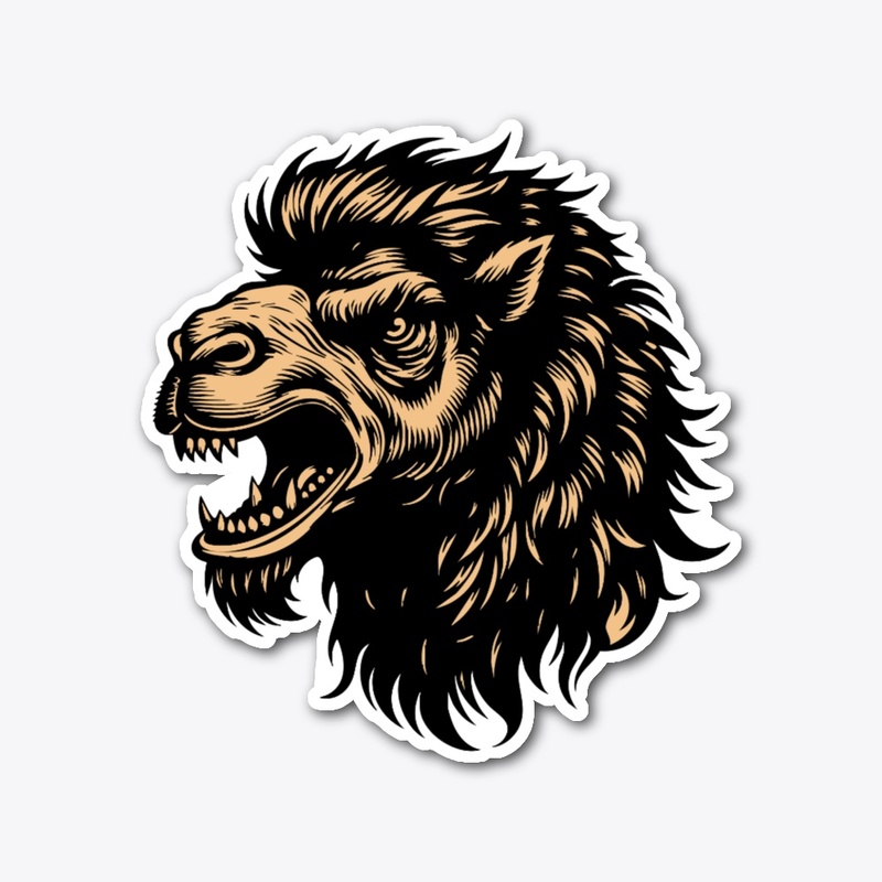 Intense Camel Illustration