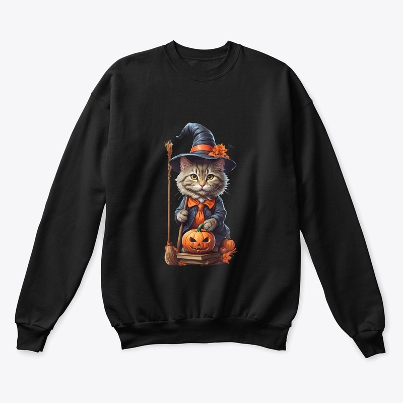 Spooky Cat Halloween Charm