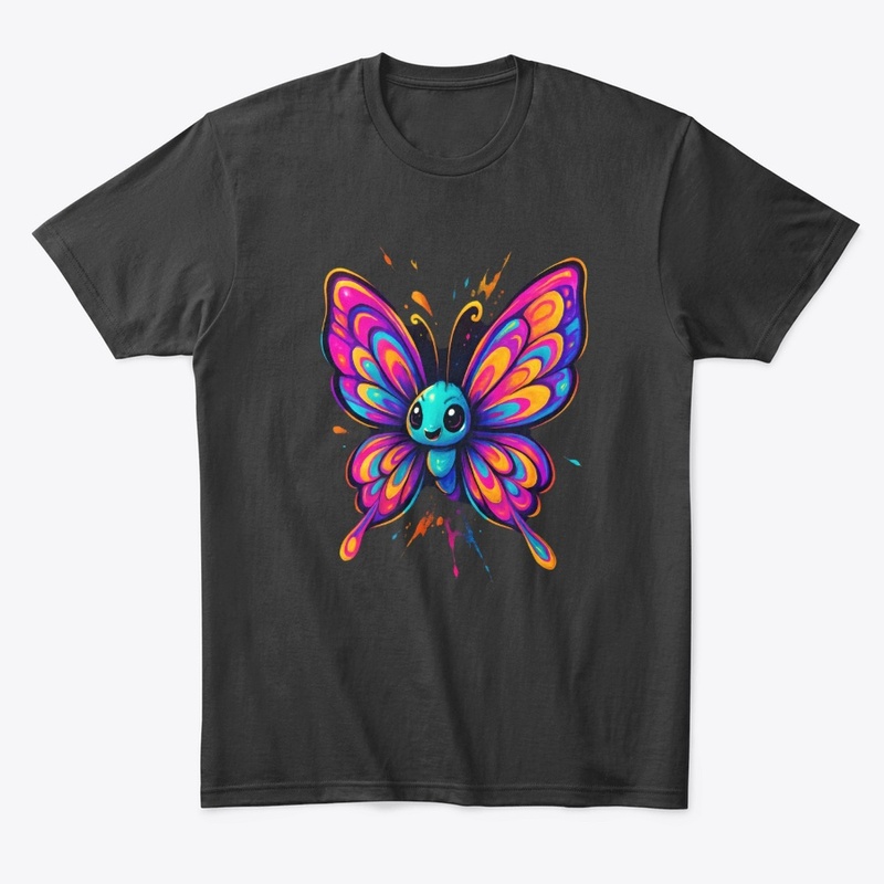 Colorful Cute Butterfly Art