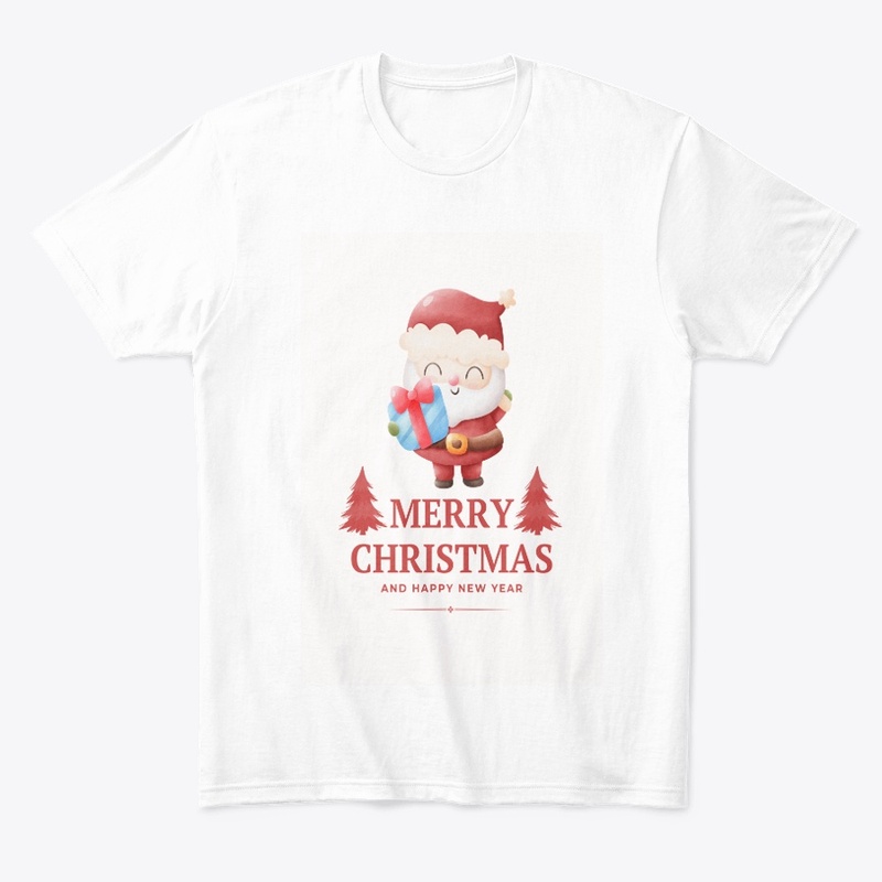 Cute Santa Claus with Christmas Gift