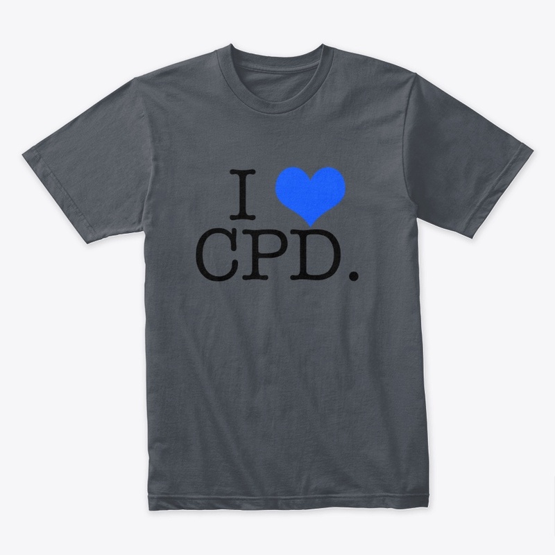 I love CPD - Blue heart