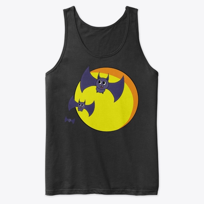 Halloween Bats and a beautiful full moon