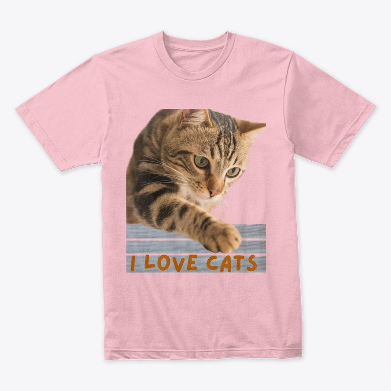 "I Love Cats" Art Print 