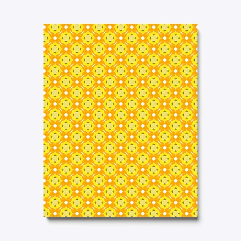 Yellow and Orange Citrus Burst Abstract