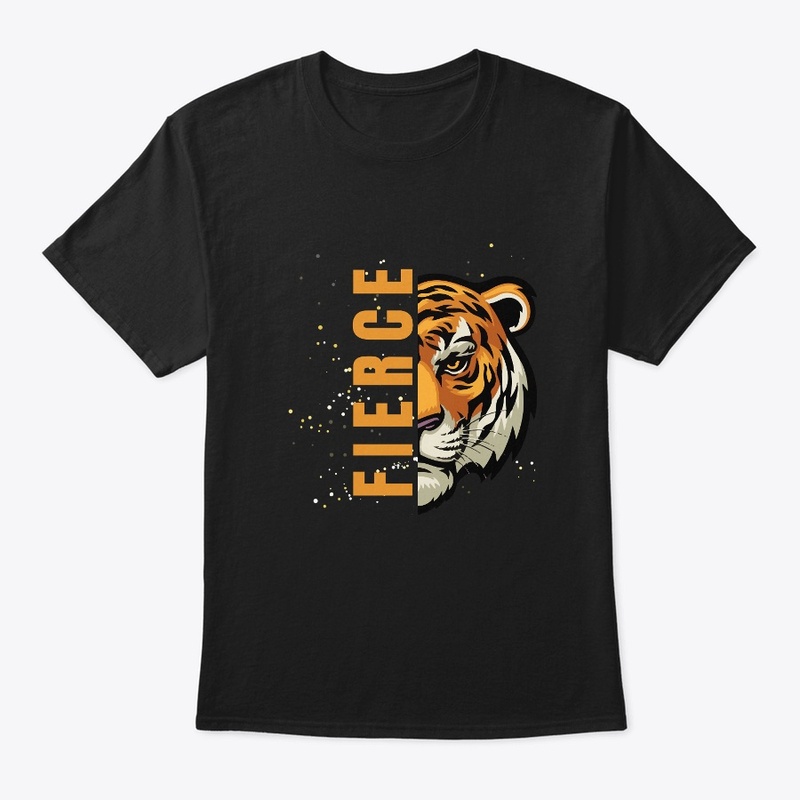 Black Illustrative  Fierce T-Shirt