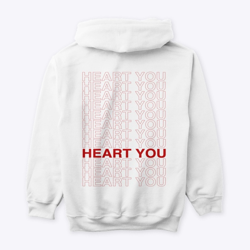 HEART YOU HOODIE S,M,L