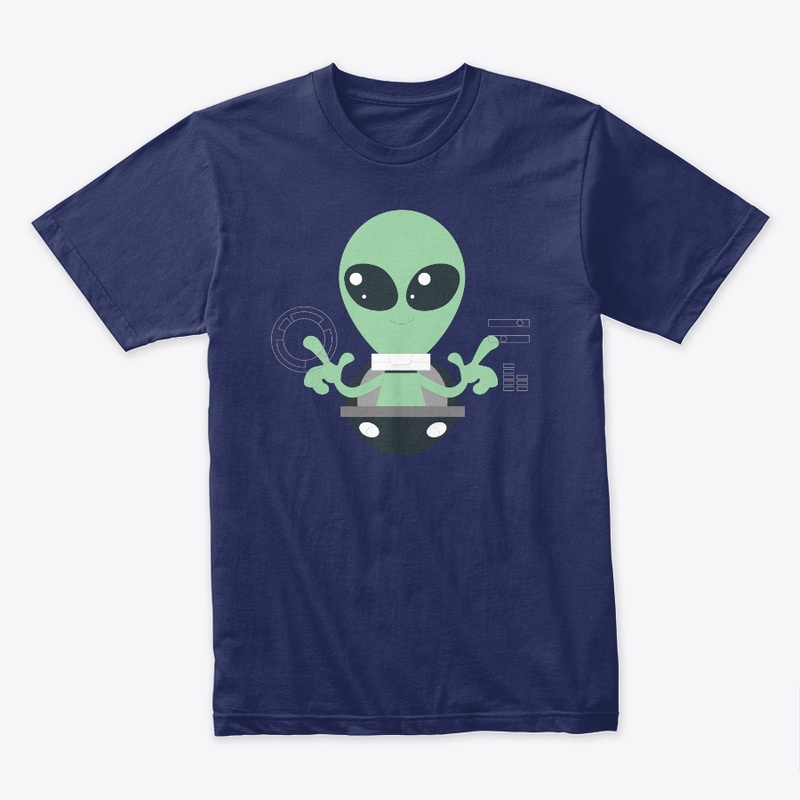 cute alien with two eyes