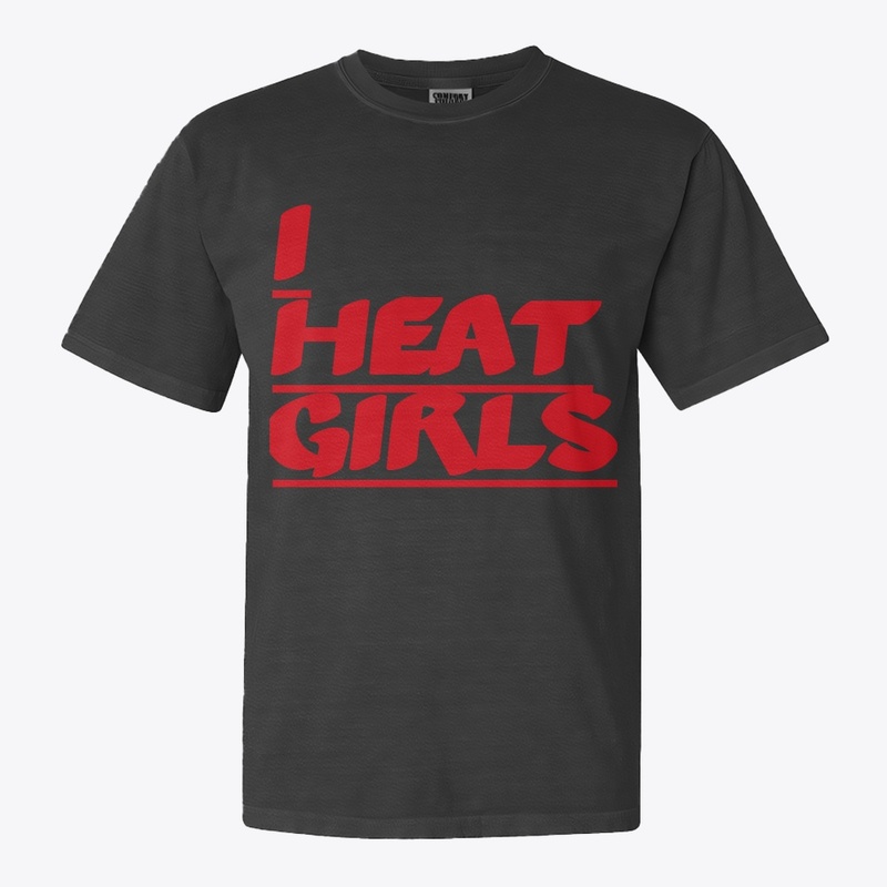 Black t-shirt I hate girls customised
