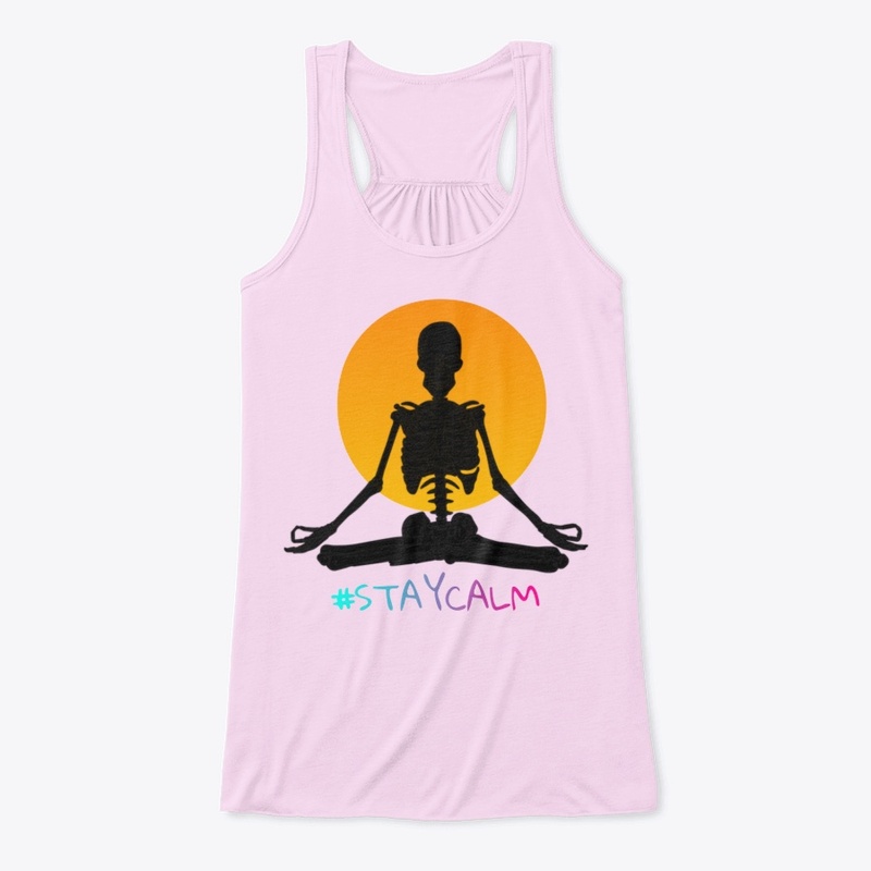 yoga mood is on - namaste - skull yoga