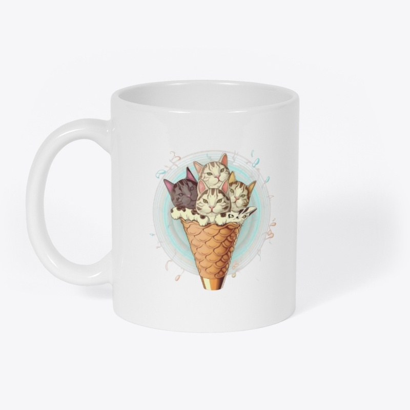 Cat Ice Cream Cone