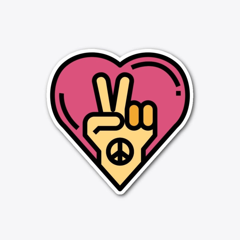 Heart and Peace Sign