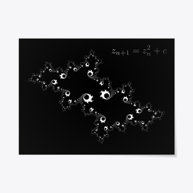 Julia Fractal Grey Color Coding