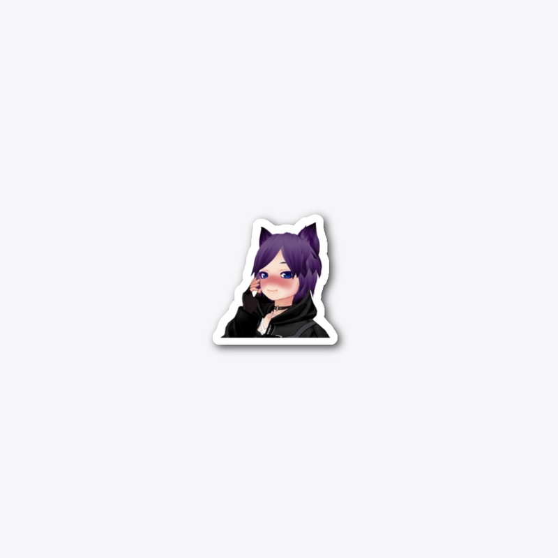 Pudz Die Cut Sticker - Smirk 2.49" x 1.4