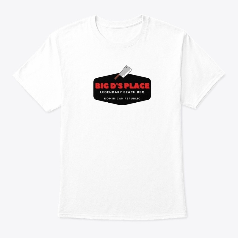 Vintage Big  D's Place BBQ Cleaver Logo