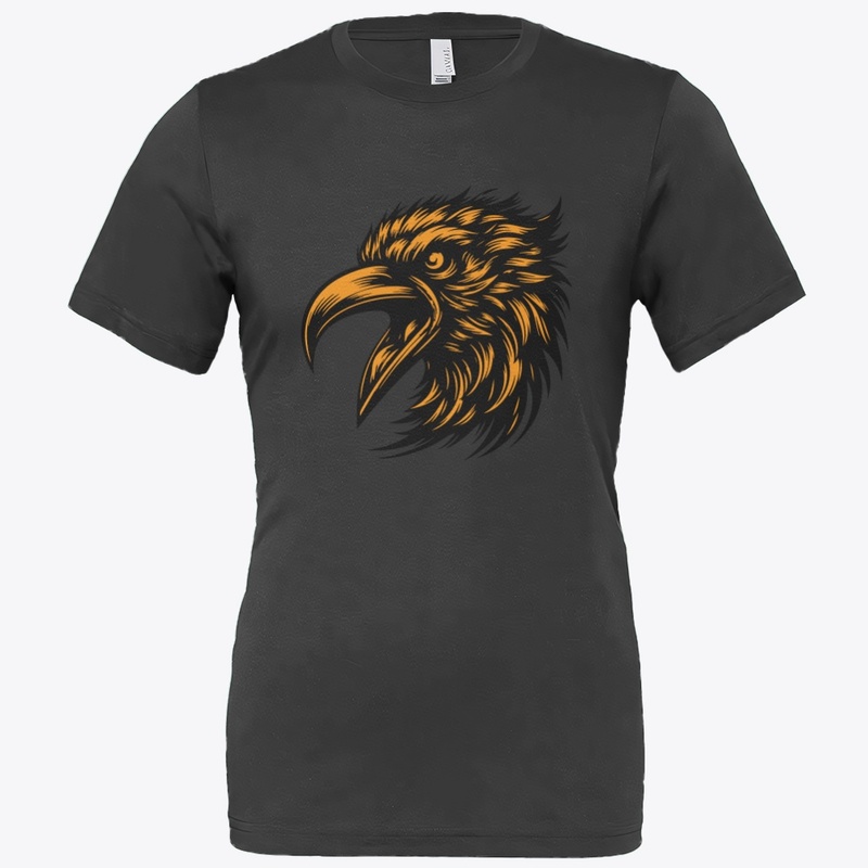 Striking Angry Crow Graphic