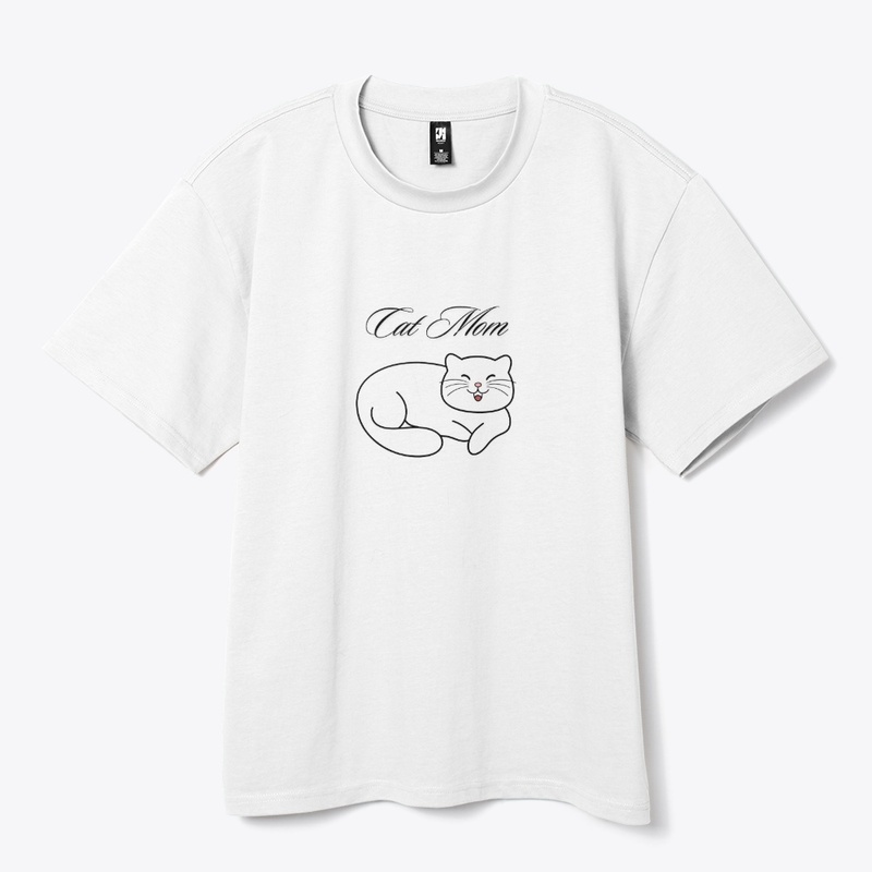 Cat Mom – Simple Happy Kitty Design-FC1