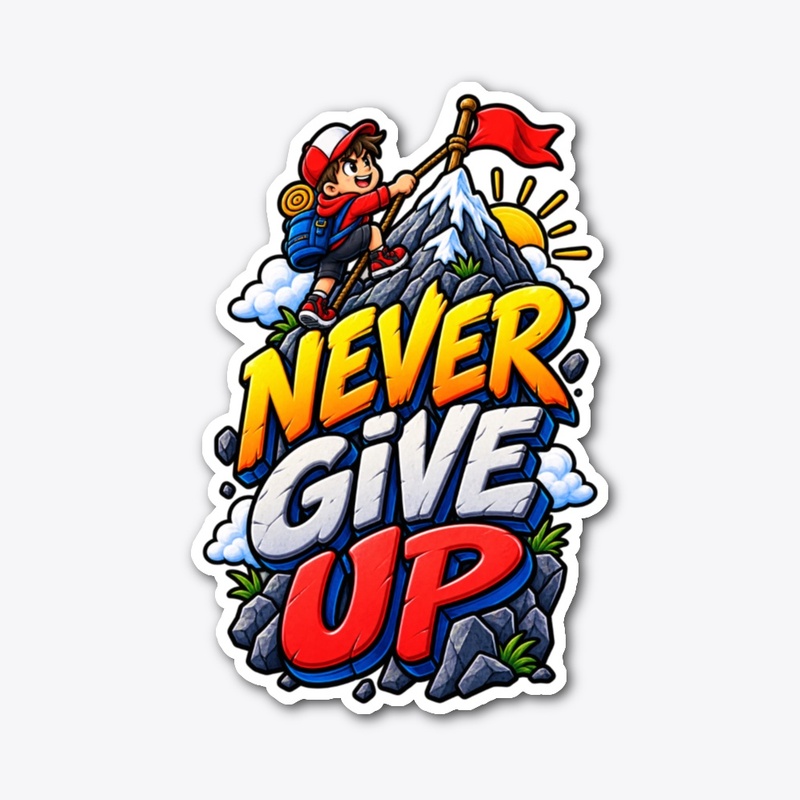 Never Give Up – Mountain Climber