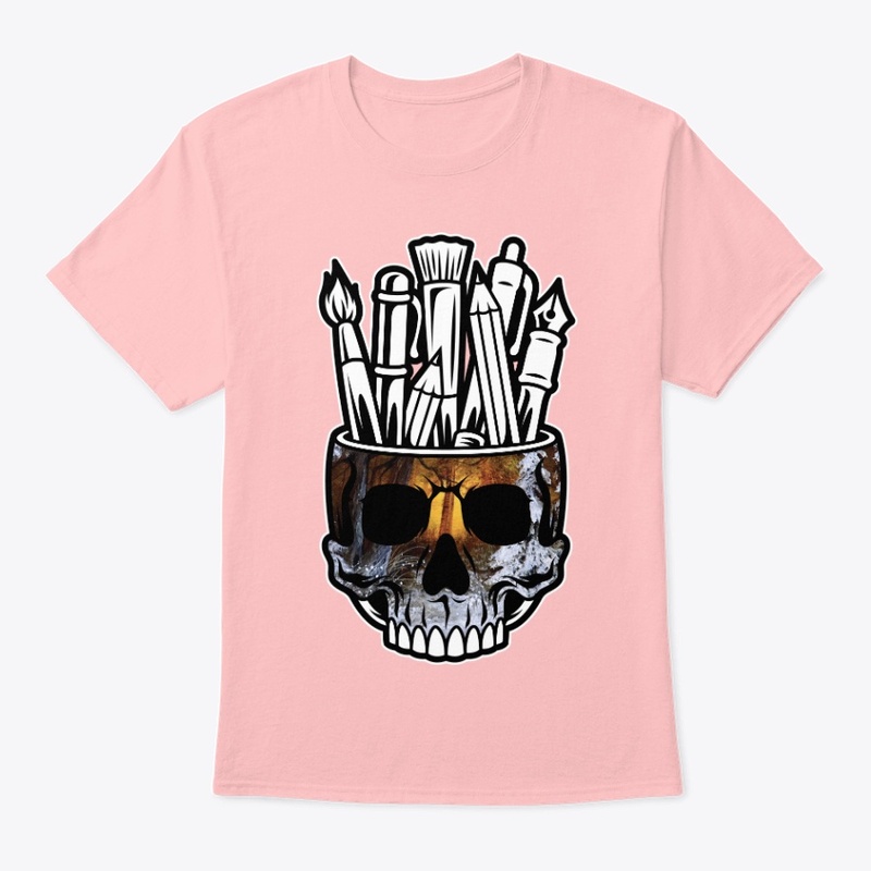Skull Paintbrush Holder 