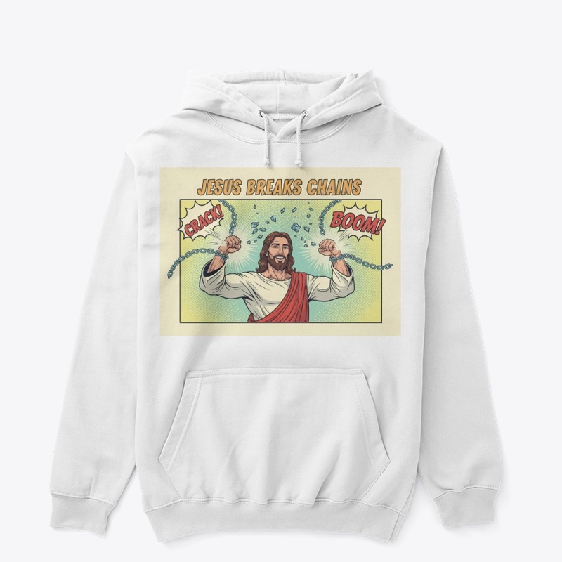 Jesus Breaks Chains – Retro Hoodie